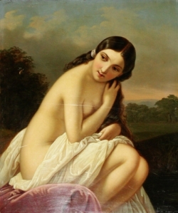 Hermann Winterhalter - Girl Bitten by a Wasp 1847